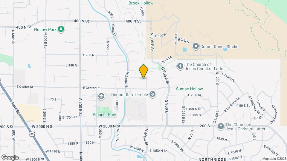 35 N 800 E, Unit 1 bed 1 bath quiet modern design Map and Location Details