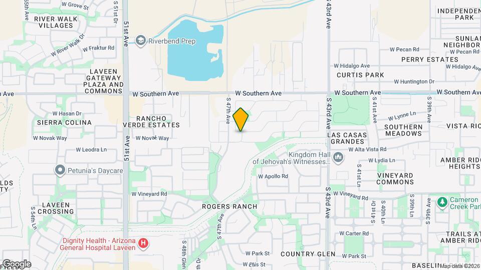 4635 W Burgess Ln Mapa y Detalles de la Ubicación