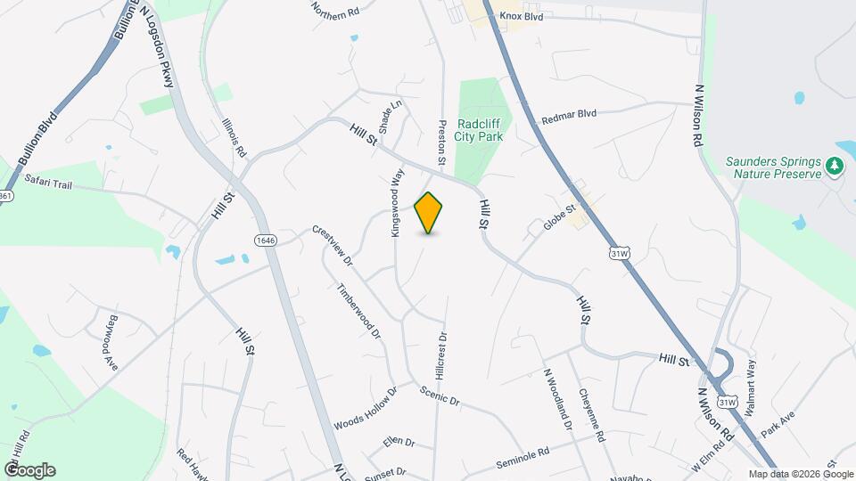 1240 Clear Ridge Ln Map and Location Details