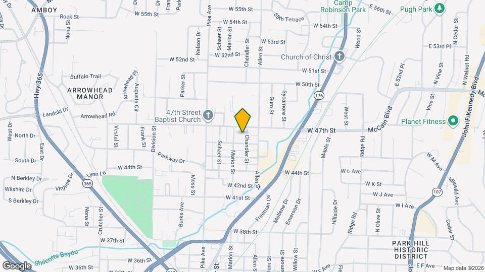 4617 Chandler St Map and Location Details