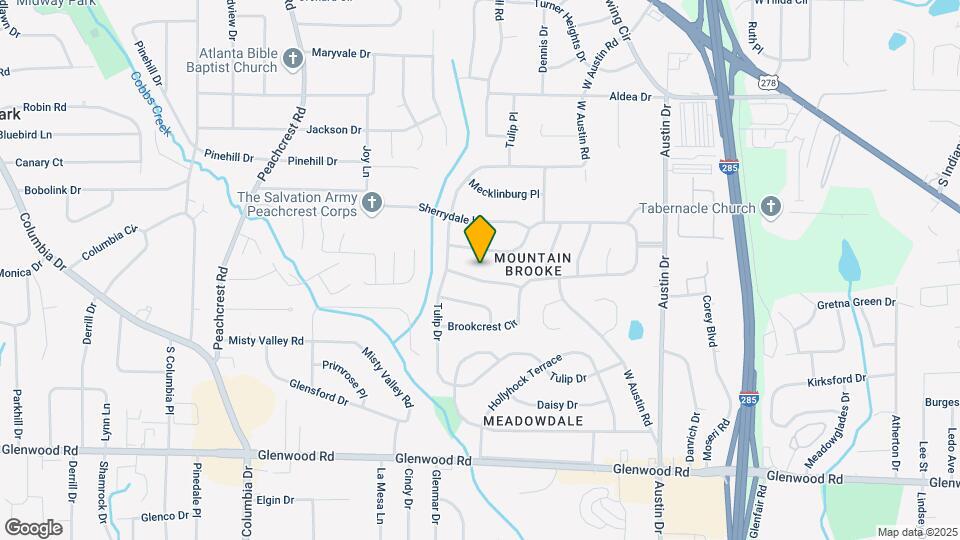 3611 Hillsborough Ln Map and Location Details