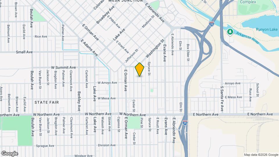 1037 Pine St Map and Location Details