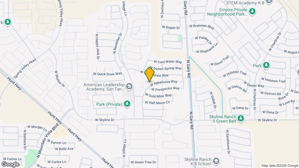 1982 W Appaloosa Way Map and Location Details
