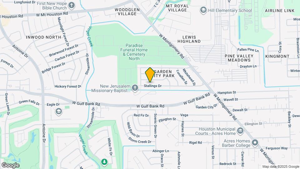 3302 Stallings Dr Map and Location Details