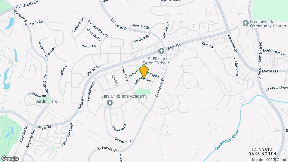 2839 Cazadero Dr Map and Location Details