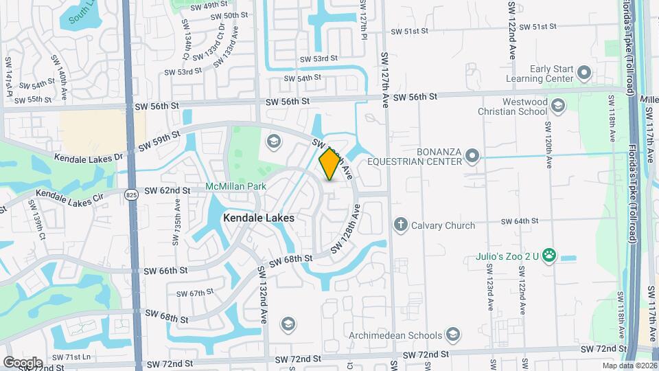 12892 SW 61st St Mapa y Detalles de la Ubicación