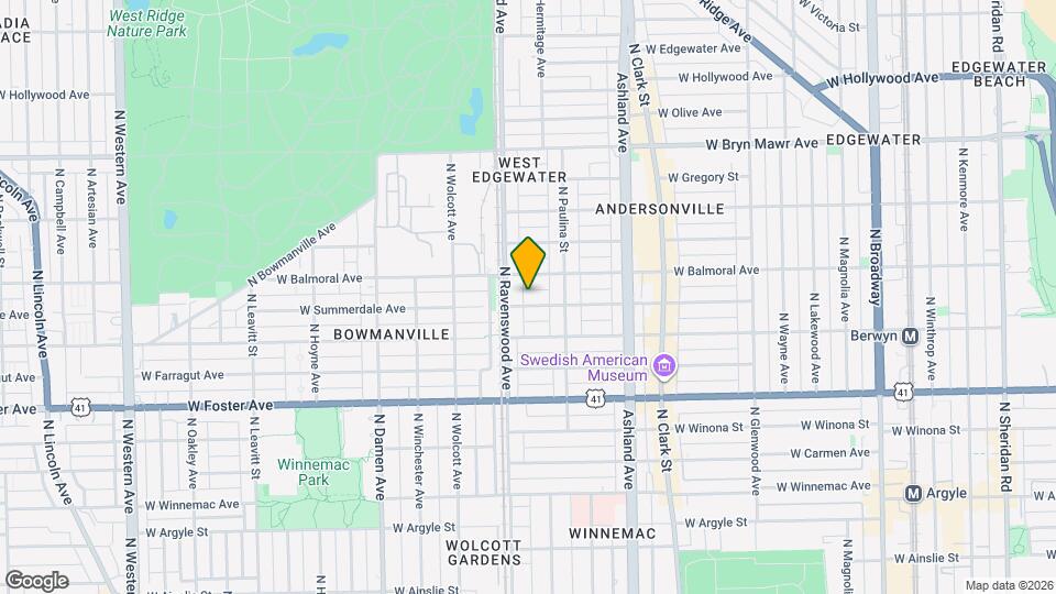 1736 W Summerdale Ave, Unit 1 Mapa y Detalles de la Ubicación