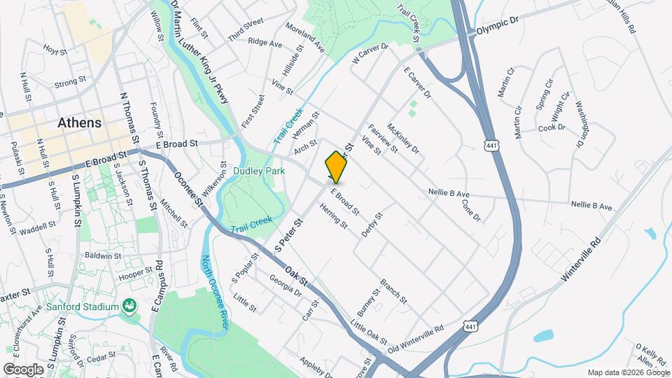 1433 E Broad St Map and Location Details