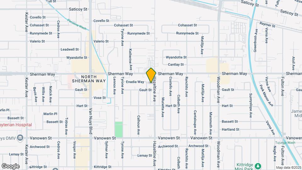 7119 Hazeltine Ave Map and Location Details