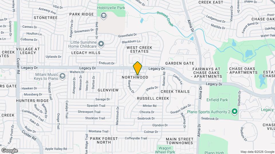 1417 Honey Locust Dr Map and Location Details