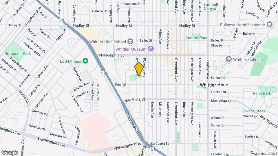 7232 Whittier Ave Map and Location Details
