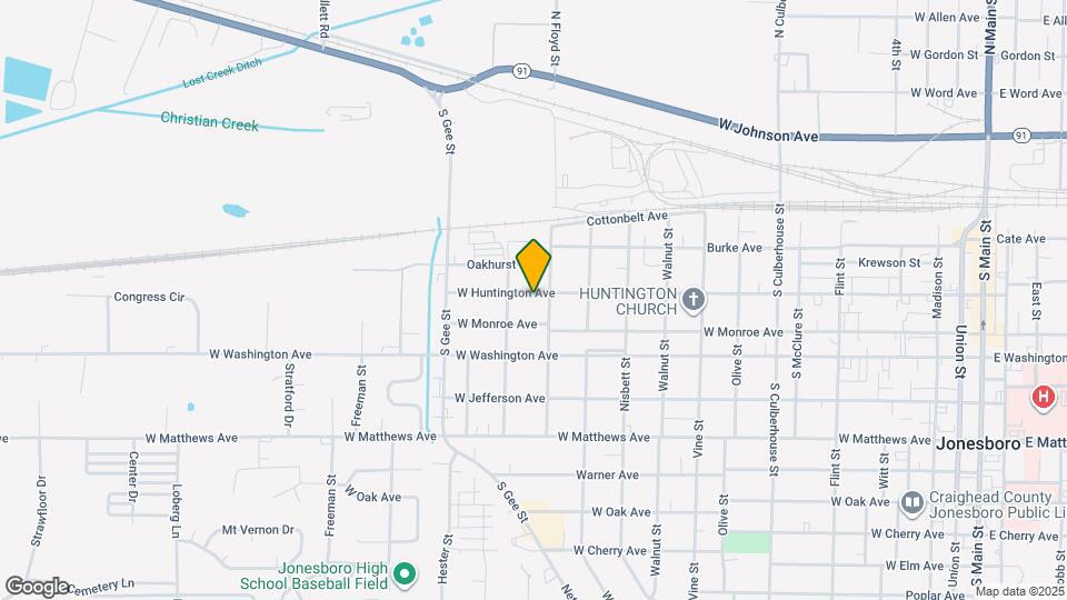 1313 W Huntington Ave Map and Location Details