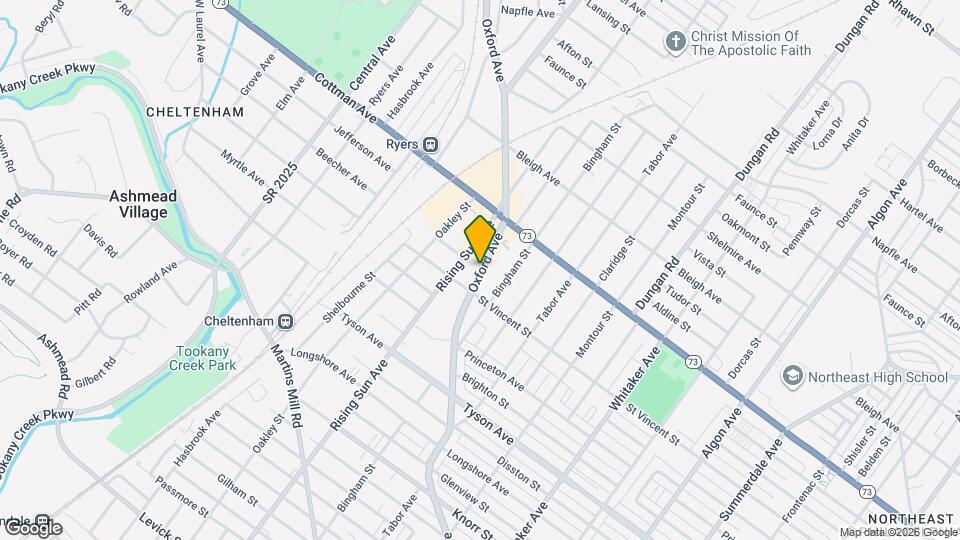 7212 Oxford Ave Map and Location Details