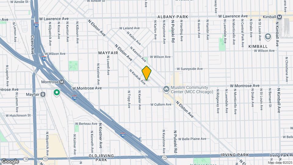 4417 N Keokuk Ave, Unit 1st floor Map and Location Details