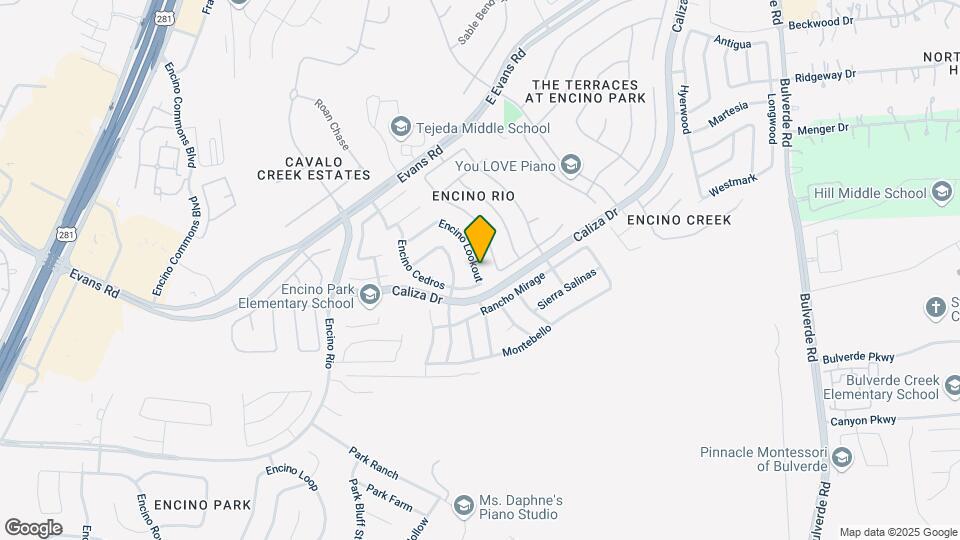 21318 Encino Lookout Map and Location Details
