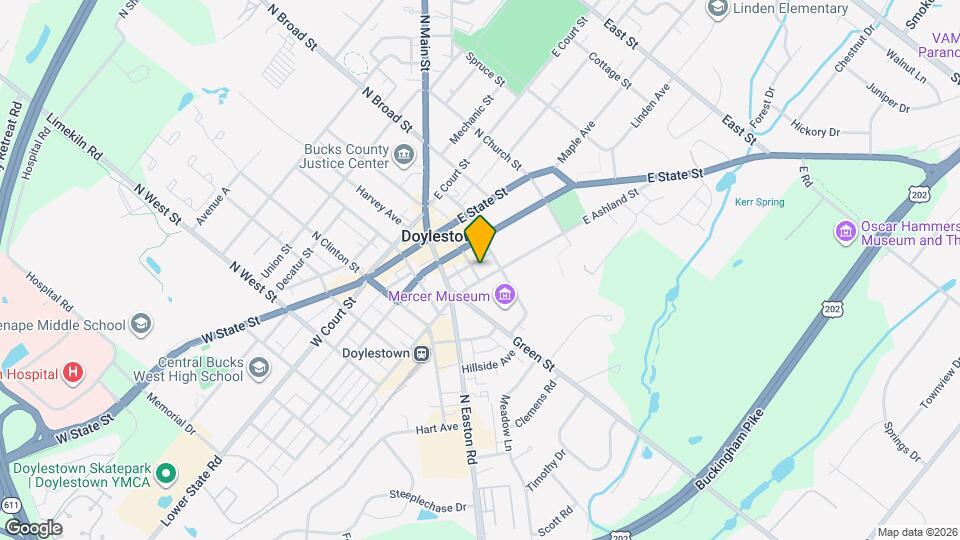 61 E Ashland St Map and Location Details