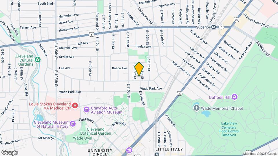 11709 Ashbury Ave Map and Location Details