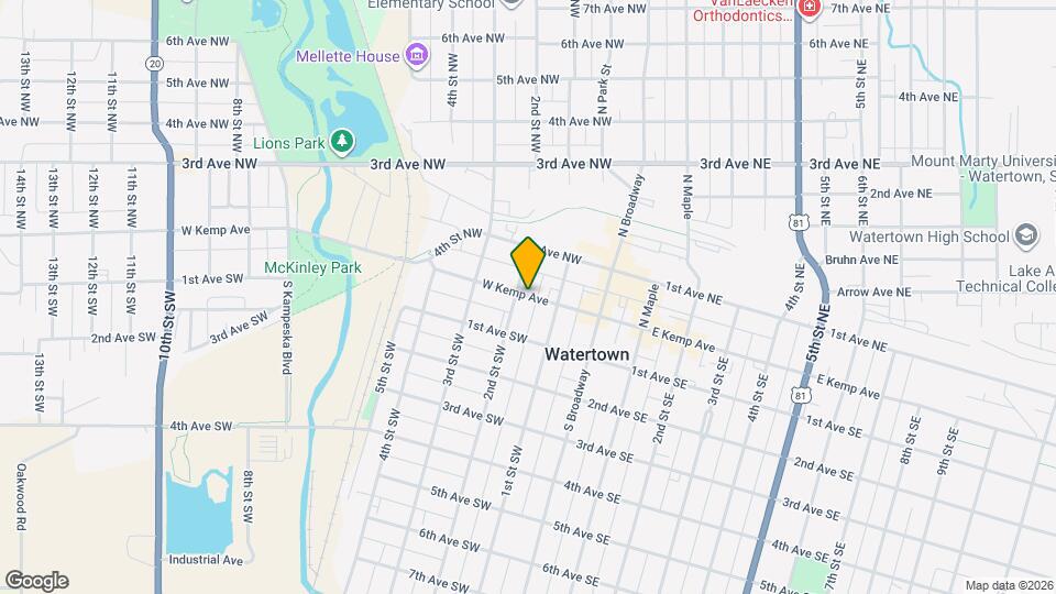 119-121 W Kemp Ave Map and Location Details