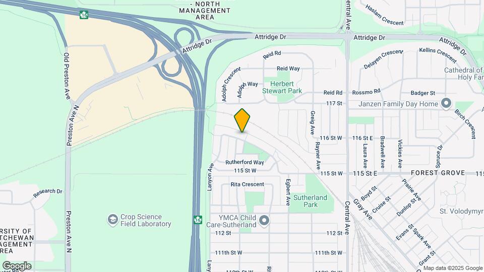 315 Rutherford Crescent Map and Location Details