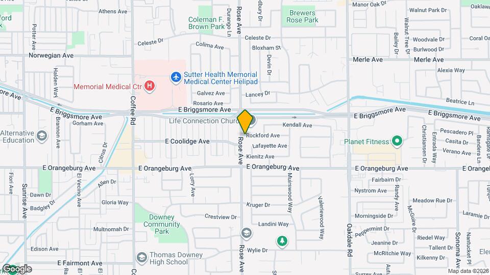 1800 Rockford Ave Map and Location Details