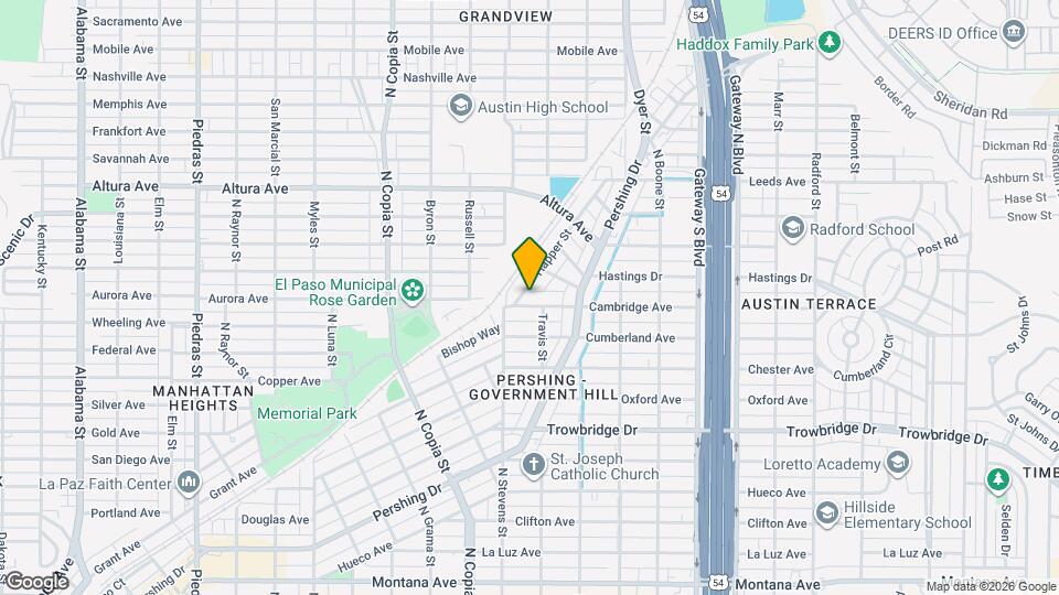 3703 Cambridge Ave Map and Location Details