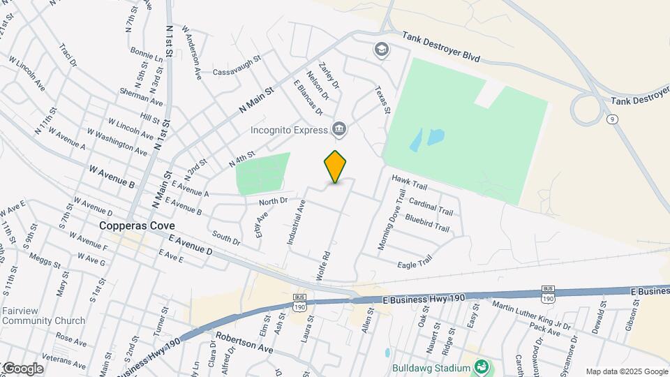 1210-1212 Walt Morgan Cir Map and Location Details