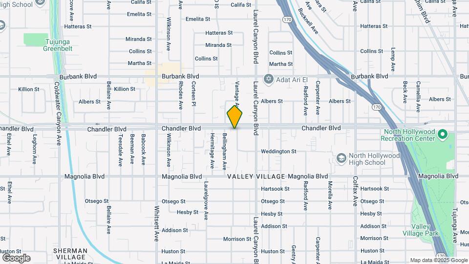 5347 Vantage Ave Map and Location Details