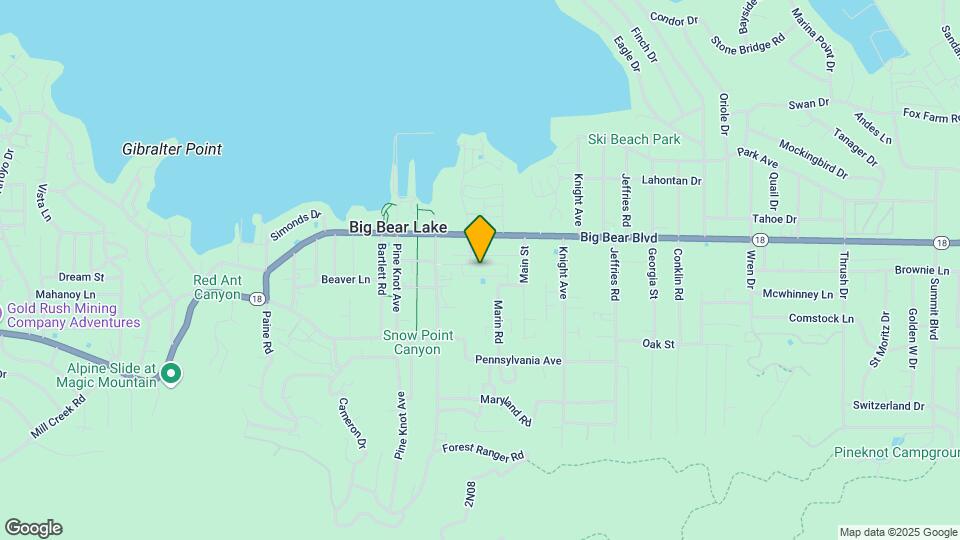 Big Bear Mobile Estate Map and Location Details