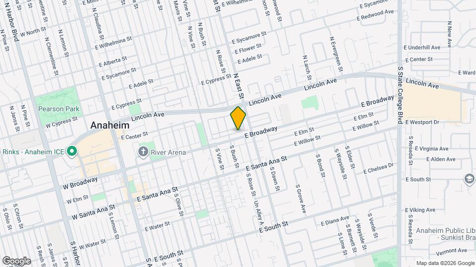 1065 E Broadway Mapa y Detalles de la Ubicación