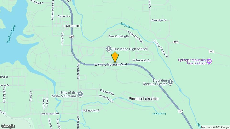 956 W White Mountain Blvd Map and Location Details