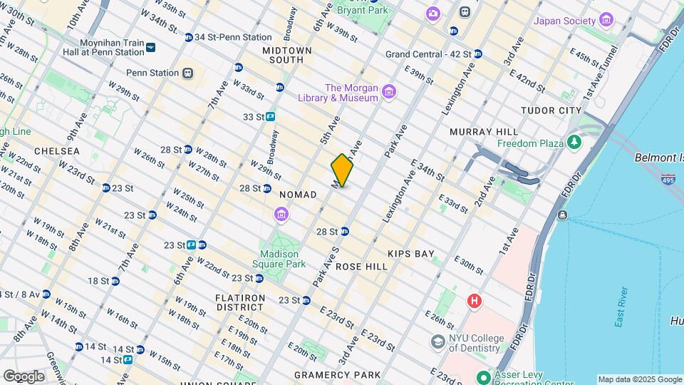 27-29 E 30th St Mapa y Detalles de la Ubicación