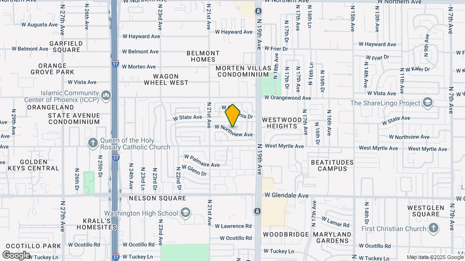 2002 W Northview Ave Map and Location Details