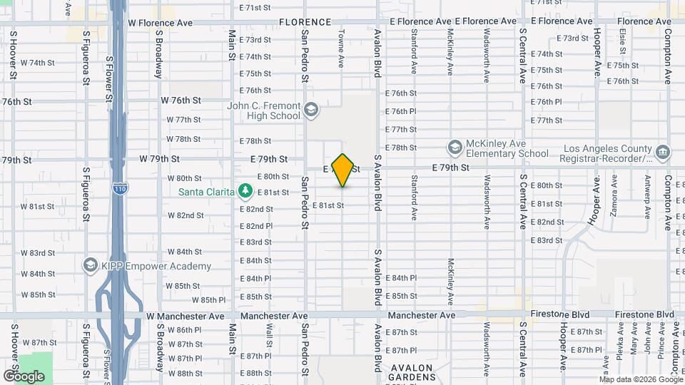 8006 Towne Ave, Unit 1 Mapa y Detalles de la Ubicación
