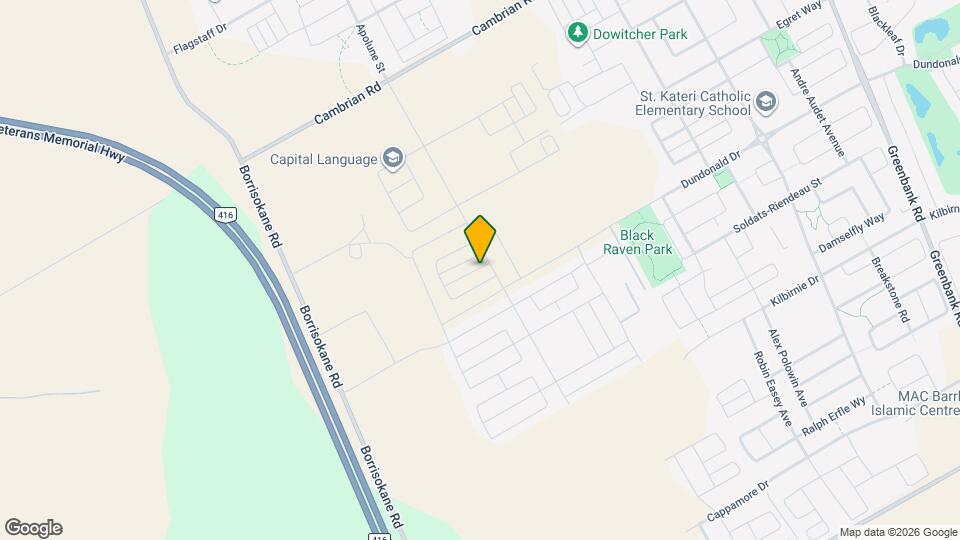 307 Catsfoot Walk Map and Location Details