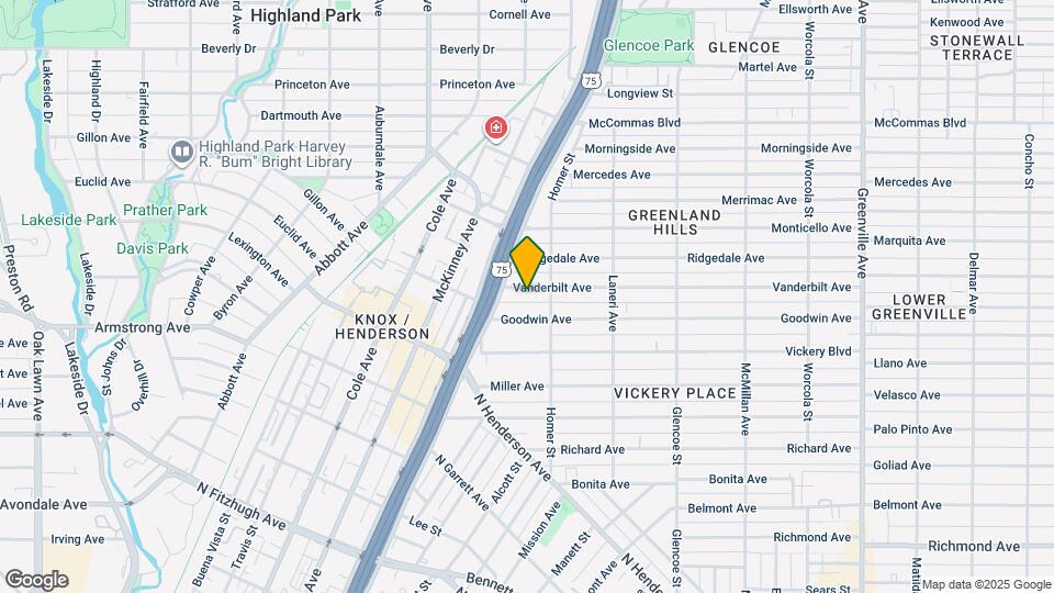5130 Vanderbilt Ave Map and Location Details