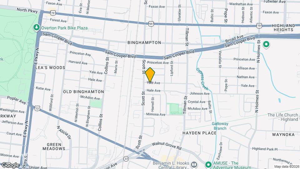 2845 Yale Ave Map and Location Details