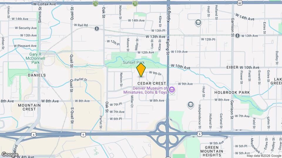 876 Miller St Map and Location Details