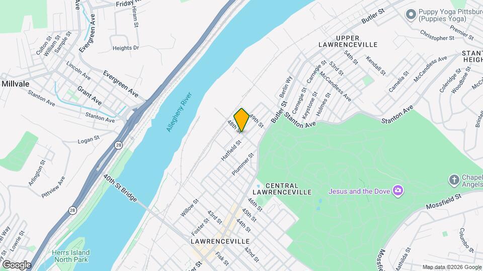 4747 Hatfield St, Unit Apartment 2 Map and Location Details