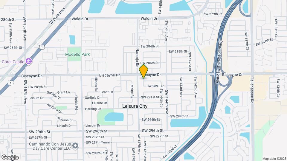 16251 SW 289th St Map and Location Details