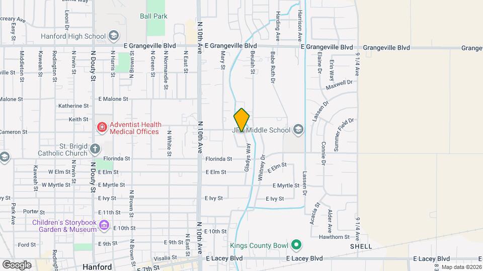 1148 Gladys Way Mapa y Detalles de la Ubicación