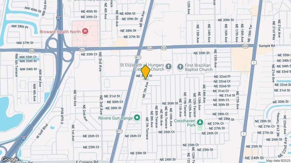 3221 NE 7th Ave Map and Location Details
