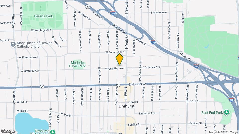 345 N Addison Ave, Unit 2nd Floor Map and Location Details