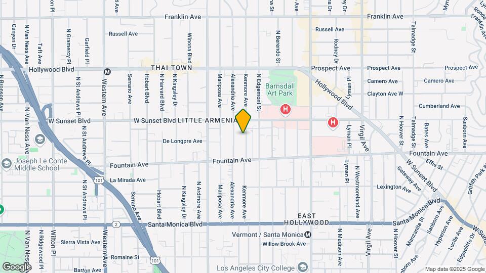 1413 N Kenmore Ave Map and Location Details