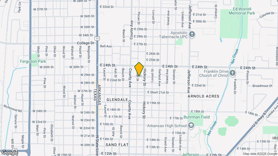 2226 Pecan St Mapa y Detalles de la Ubicación