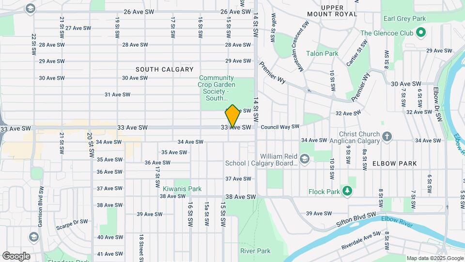 1541 33 Av SW Map and Location Details
