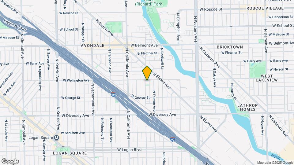 2953 N Washtenaw Ave Map and Location Details