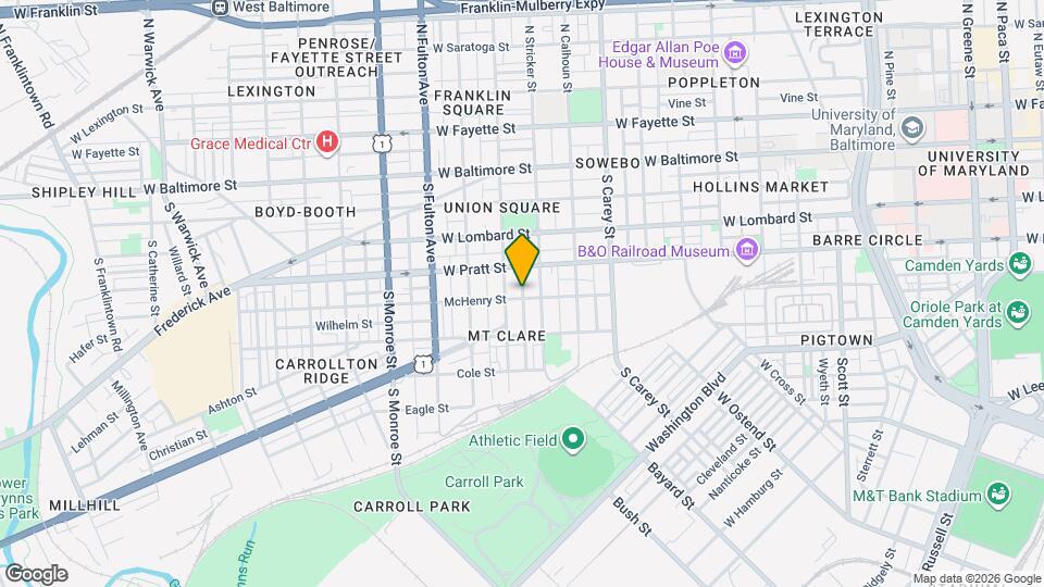 1514 McHenry St Map and Location Details