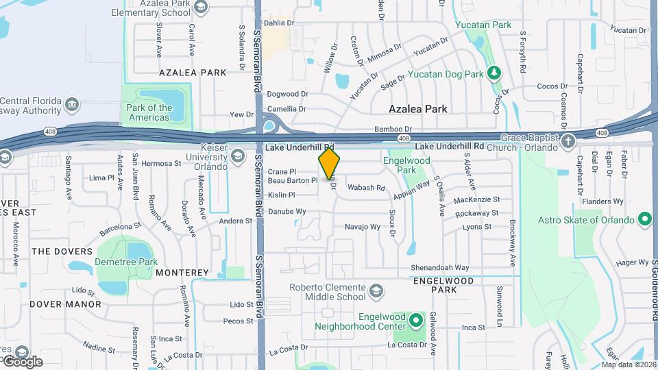 514 Yucatan Dr Map and Location Details