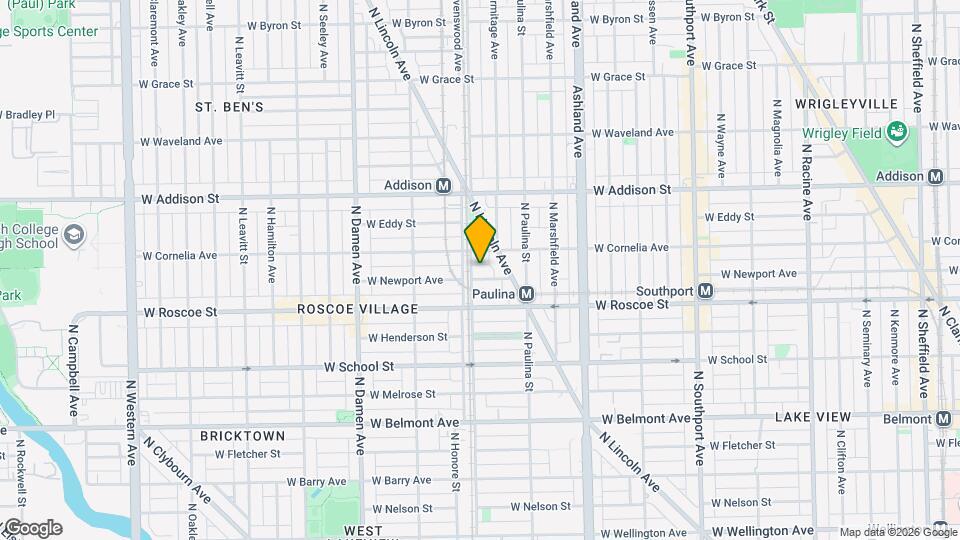 1748 W Newport Ave, Unit 1b Map and Location Details