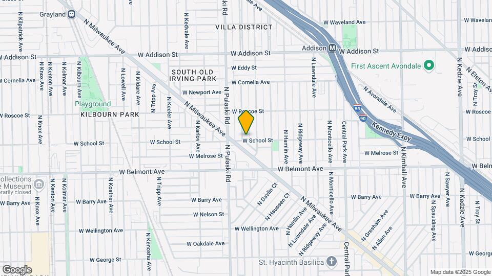 3301 N Harding Ave, Unit 2s Map and Location Details